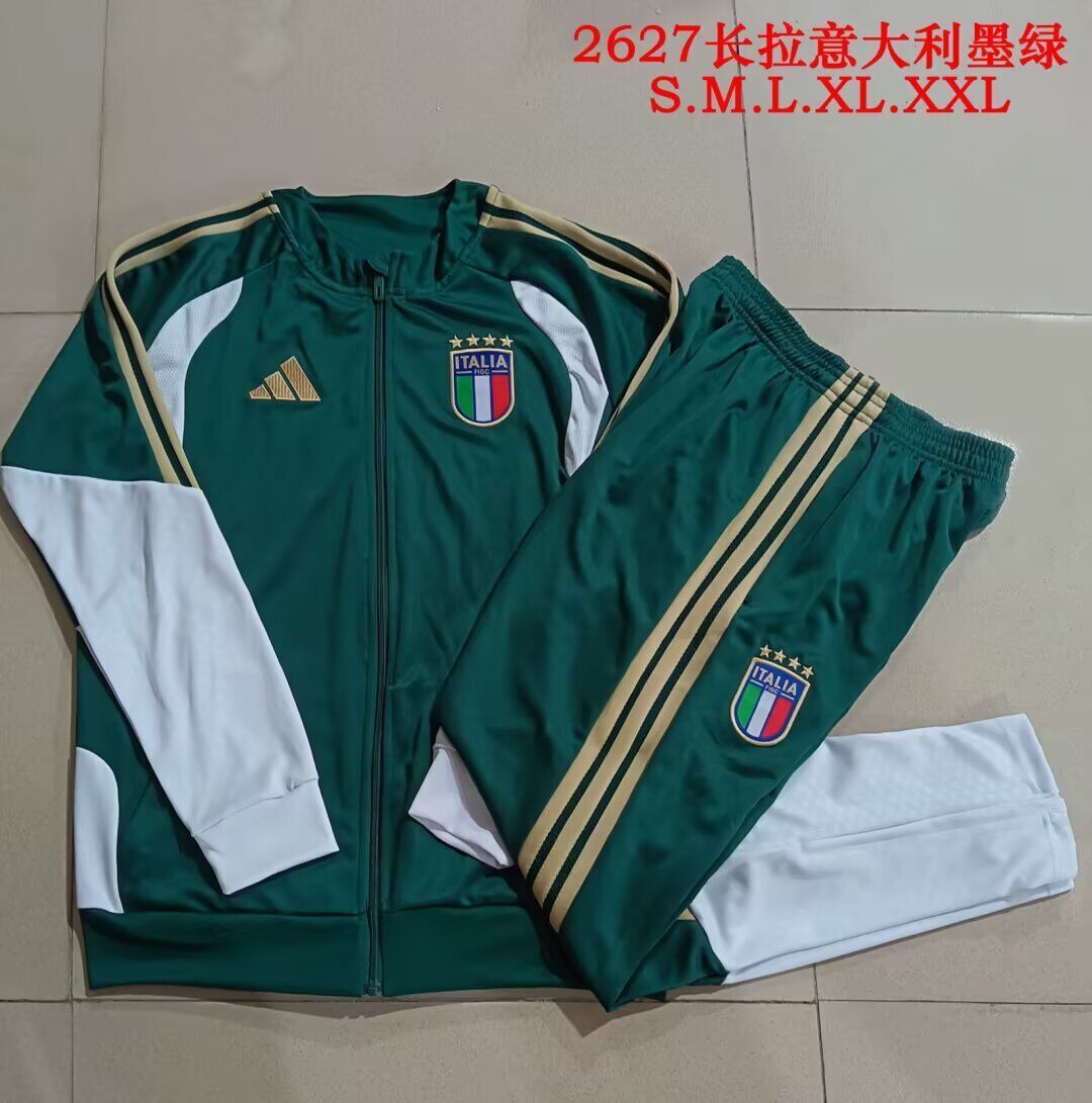 AAA Quality Italy 25/26 Tracksuit - Green/Gold